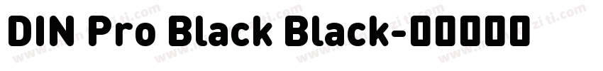 DIN Pro Black Black字体转换